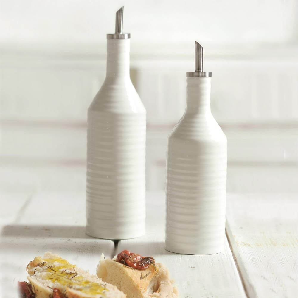 Sophie Conran For Portmeirion White Oil & Vinegar Drizzler Set